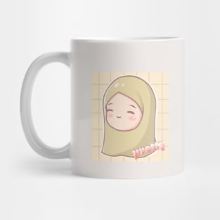 hijab girl chibi icon Mug